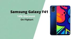 flipkart samsung f41 price