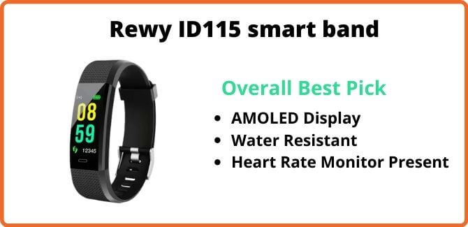 Rewy ID115 Multi-functioning smart band