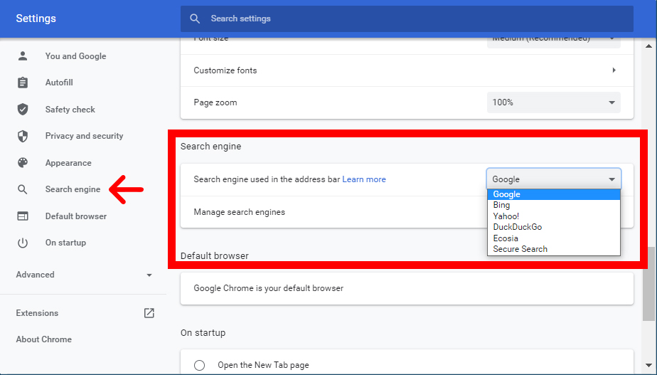 How to Change the Default Search Engine of Your Browser